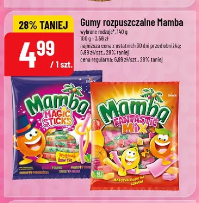 Gumy rozpuszczalne Mamba Fantastic Mix promocja w POLOmarket