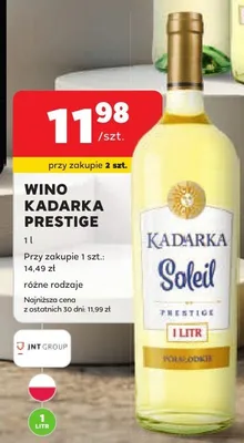 Wino Kadarka Prestige promocja w Stokrotka