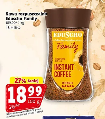 Kawa rozpuszczalna Eduscho Family promocja w Prim Market