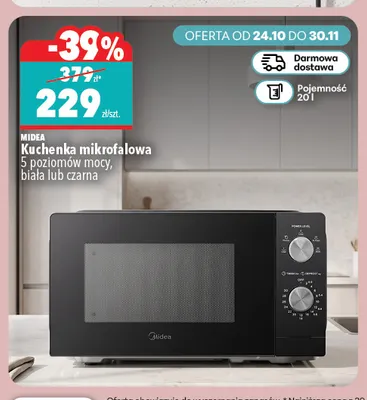 Kuchenka mikrofalowa Midea promocja w Biedronka Home