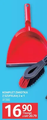Komplet zmiotka z szufelką 2 w 1 Vileda promocja w Selgros
