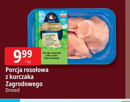 Porcja rosołowa z kurczaka Zagrodowego Drosed promocja w Leclerc