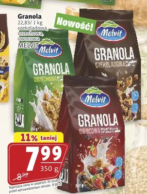 Granola czekoladowa Melvit promocja w Prim Market