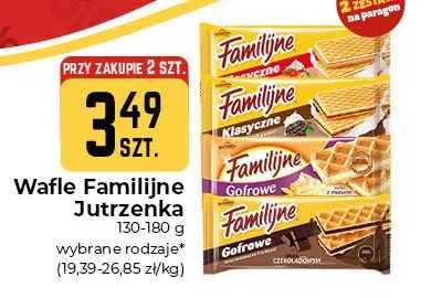 Wafle cytrynowe Familijne Jutrzenka promocja w Społem Częstochowa