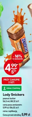 Lody Snickers peanut butter promocja w Żabka