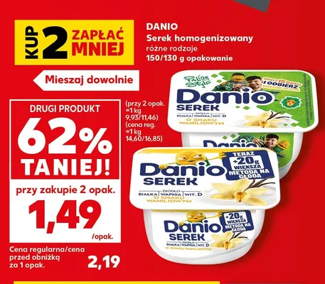 Serek homogenizowany Danio promocja w Kaufland