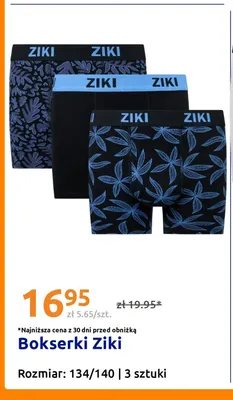Bokserki Ziki 134/140 3-pak promocja w Action