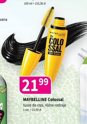 Tusz do rzęs Maybelline The Colossal 100% Black promocja w Drogerie Polskie