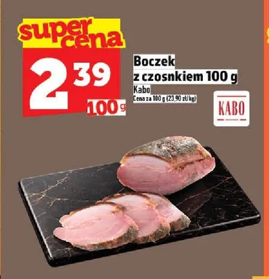 Boczek z czosnkiem Kabo promocja w TOPAZ
