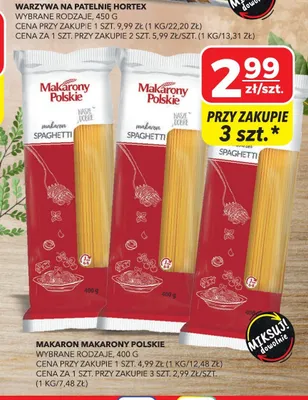 Makaron spaghetti Makarony Polskie promocja w Top Market