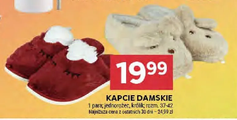 Kapcie damskie jednorozec k:rólk różne rozmiary promocja w Stokrotka