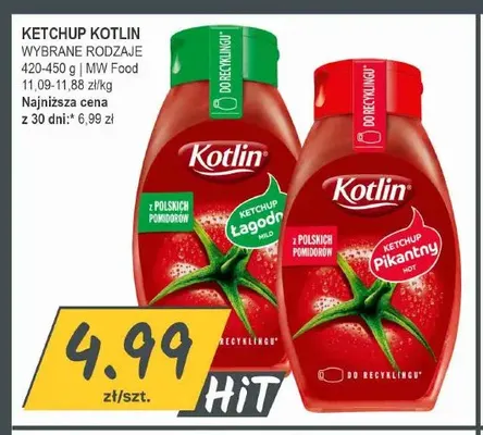 Ketchup Kotlin łagodny promocja w Słoneczko
