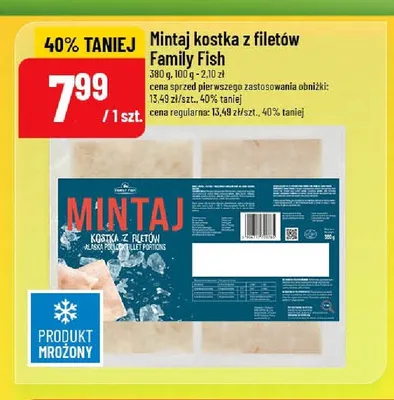 Mintaj kostka z filetów Family Fish promocja w POLOmarket