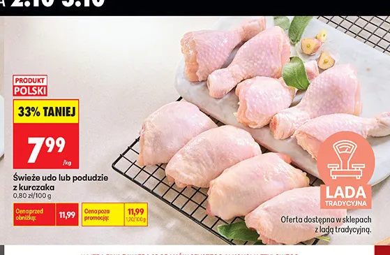 Świeże podudzie z kurczaka promocja w Biedronka