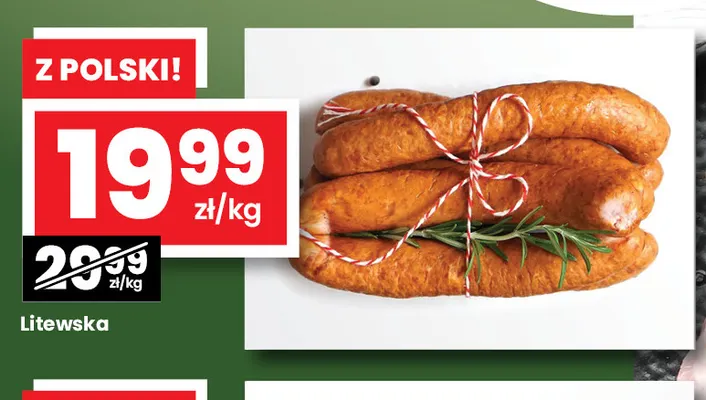 Kiełbasa krucha promocja w emma MARKET
