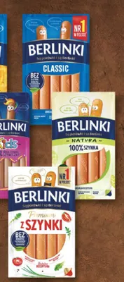 Parówki Berlinki Premium z szynki promocja w Delikatesy Centrum