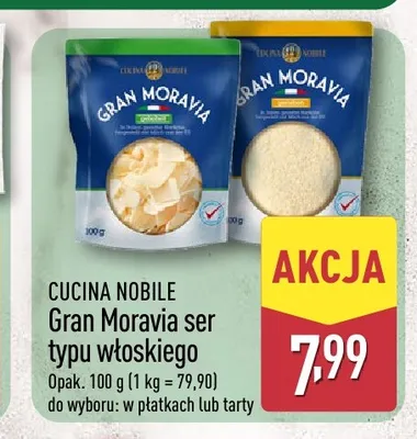 Gran Moravia ser typu włoskiego tarty CUCINA NOBILE promocja w Aldi