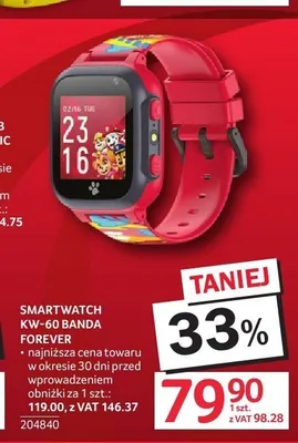 Smartwatch Forever KW-60 Banda promocja w Selgros