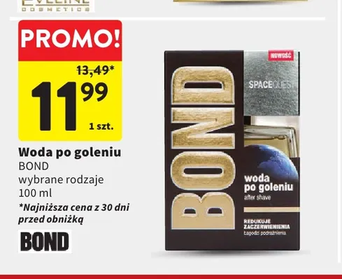 Woda po goleniu Bond Spacequest promocja w Intermarche