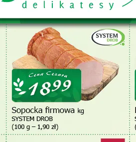 Sopocka firmowa System Drob promocja w CEZAR Delikatesy