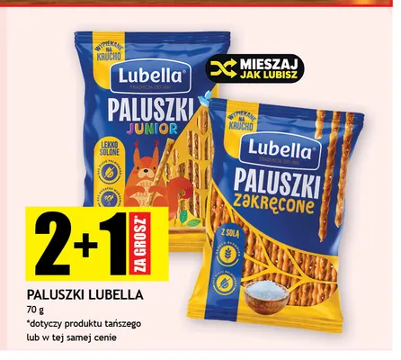 Paluszki Lubella Zakręcone z solą promocja w Gram Market