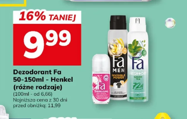 Dezodorant Fa Fresh & Dry Green Tea promocja w Hitpol