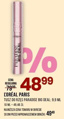 Tusz do rzęs Paradise Big Deal promocja w Drogerie Natura
