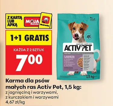 Karma dla psów małych ras z kurczakiem i warzywami promocja w Biedronka