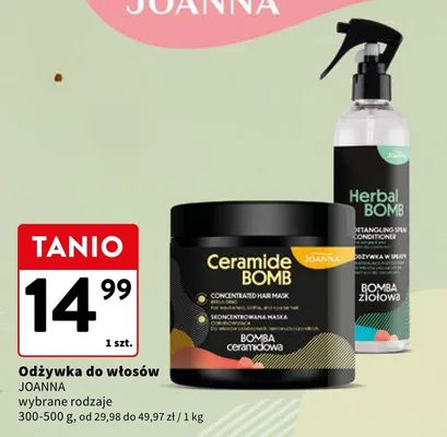 Odżywka do włosów JOANNA Herbal BOMB promocja w Intermarche
