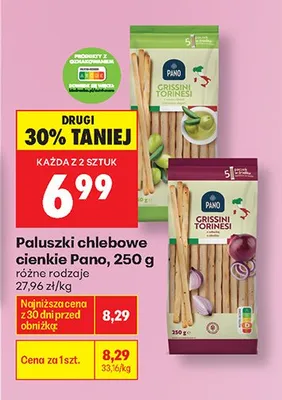 Paluszki chlebowe cienkie Pano promocja w Biedronka