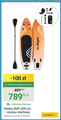 Deska SUP slogen 320cm – zestaw startowy promocja w ERLI