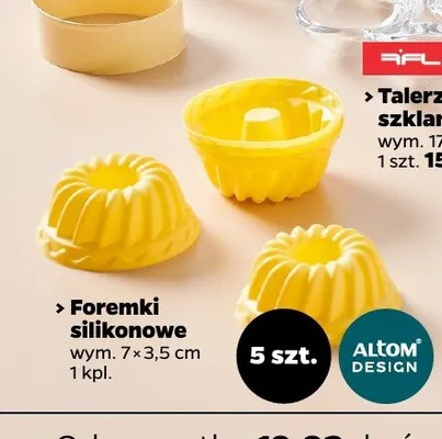 Foremki silikonowe 5 szt. promocja w Netto