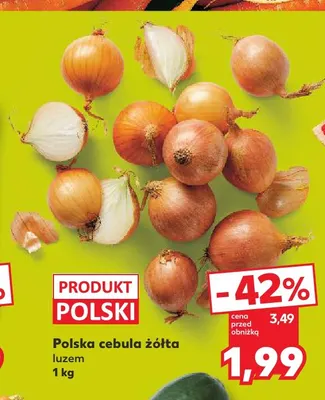 Cebula żółta polska promocja w Kaufland