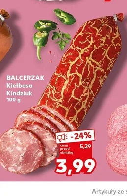Kiełbasa Kindziuk Balcerzak promocja w Kaufland