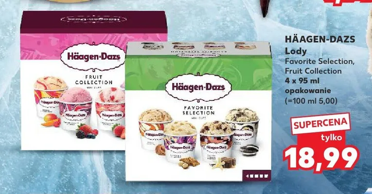 Lody Häagen-Dazs Fruit Collection 4-pak promocja w Kaufland