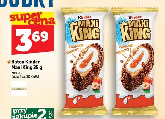 Baton Kinder Maxi King promocja w TOPAZ