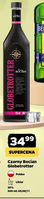 Likier Czarny Bocian Globetrotter promocja w Netto