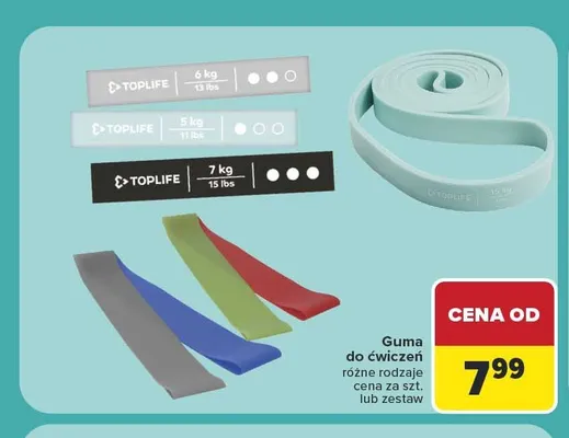 Guma do ćwiczeń TOPLIFE promocja w Carrefour Market