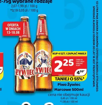 Piwo Żywiec Marcowe promocja w Delfin