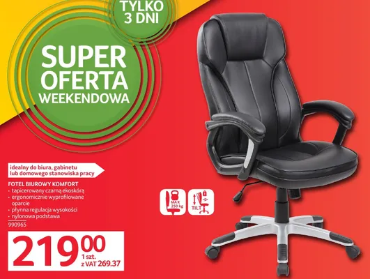 Fotel biurowy KOMFORT promocja w Selgros