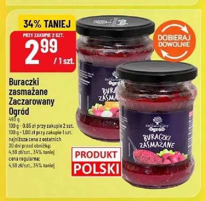 Buraczki zasmażane Zaczarowany Ogród promocja w POLOmarket