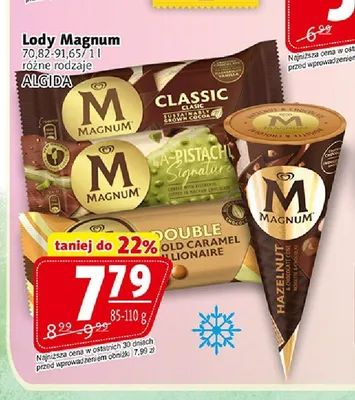 Lody Magnum Classic Algida promocja w Prim Market