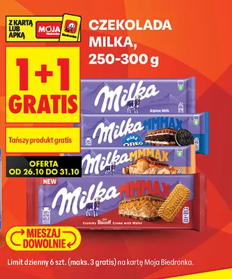Czekolada Milka Alpine Milk promocja w Biedronka