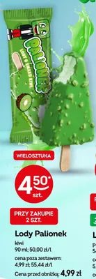 Lody Palionek kiwi promocja w Żabka