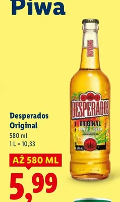 Piwo Desperados Original promocja w Lidl