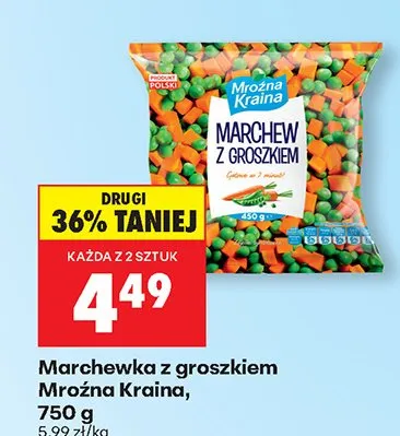 Marchewka z groszkiem promocja w Biedronka