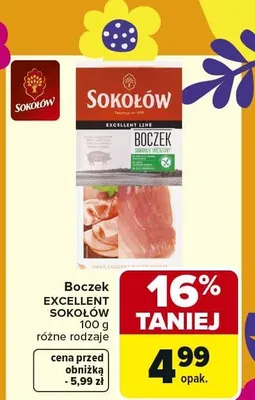 Boczek Excellent Line różne rodzaje promocja w Carrefour Market