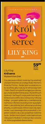 Książka Król serce Lily King oprawa miękka promocja w Empik