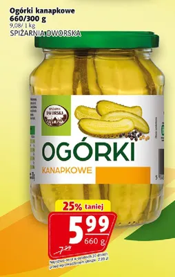 Ogórki kanapkowe promocja w Prim Market