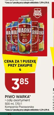 Piwo bezalkoholowe Warka Classic promocja w Chata Polska